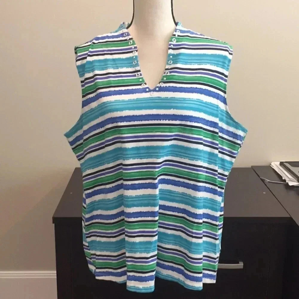 Ruby Rd sleeveless top - Picture 2 of 4